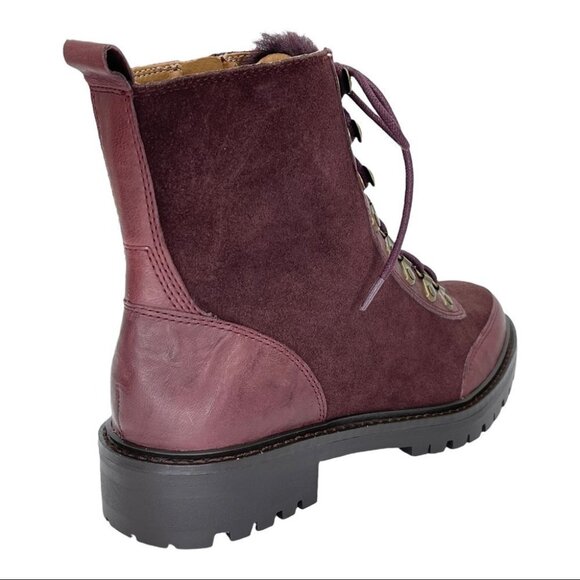 Lucky Brand Ilianna Raisin Leather Womens Ankle Boots Size 6.5M - Picture 10 of 15